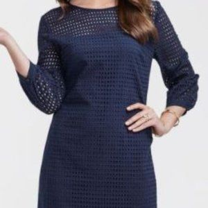 Johnston & Murphy Eyelet Shift Dress Size S